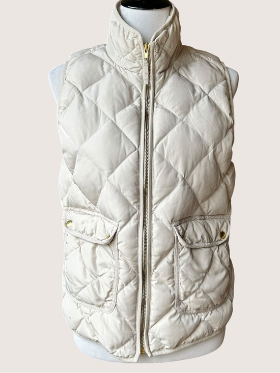 Woolrich Jackets & Blazers - Woolrich ivory quilted outdoor down puffer vest sz M